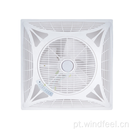 Ventilador de teto falso de 14 polegadas, circulador de ar com luz LED, controle remoto luz de 3 cores